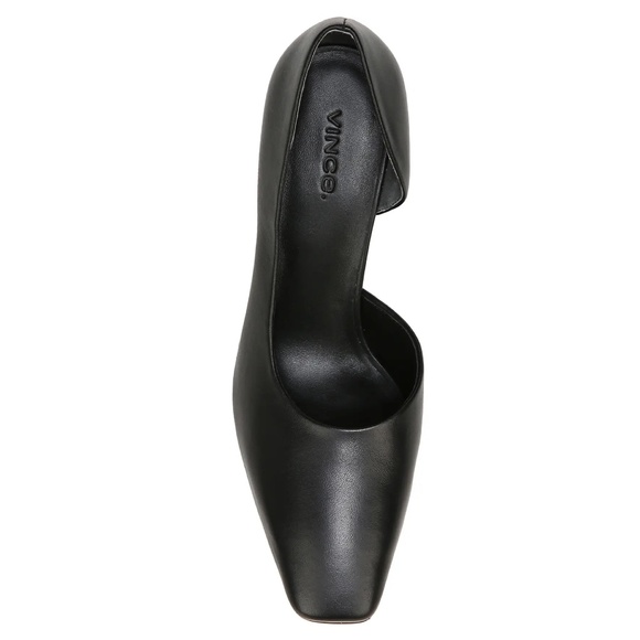 VINCE Tiana Pointed Toe Leather Pumps in Black Size 39 - Picture 6 of 6
